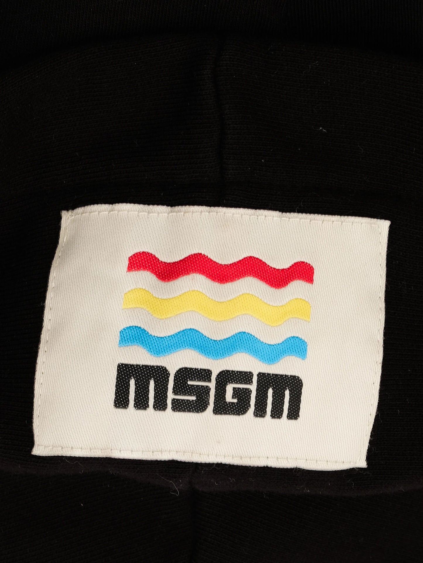 msgm black cotton hoodie size 10 for kids excellent condition