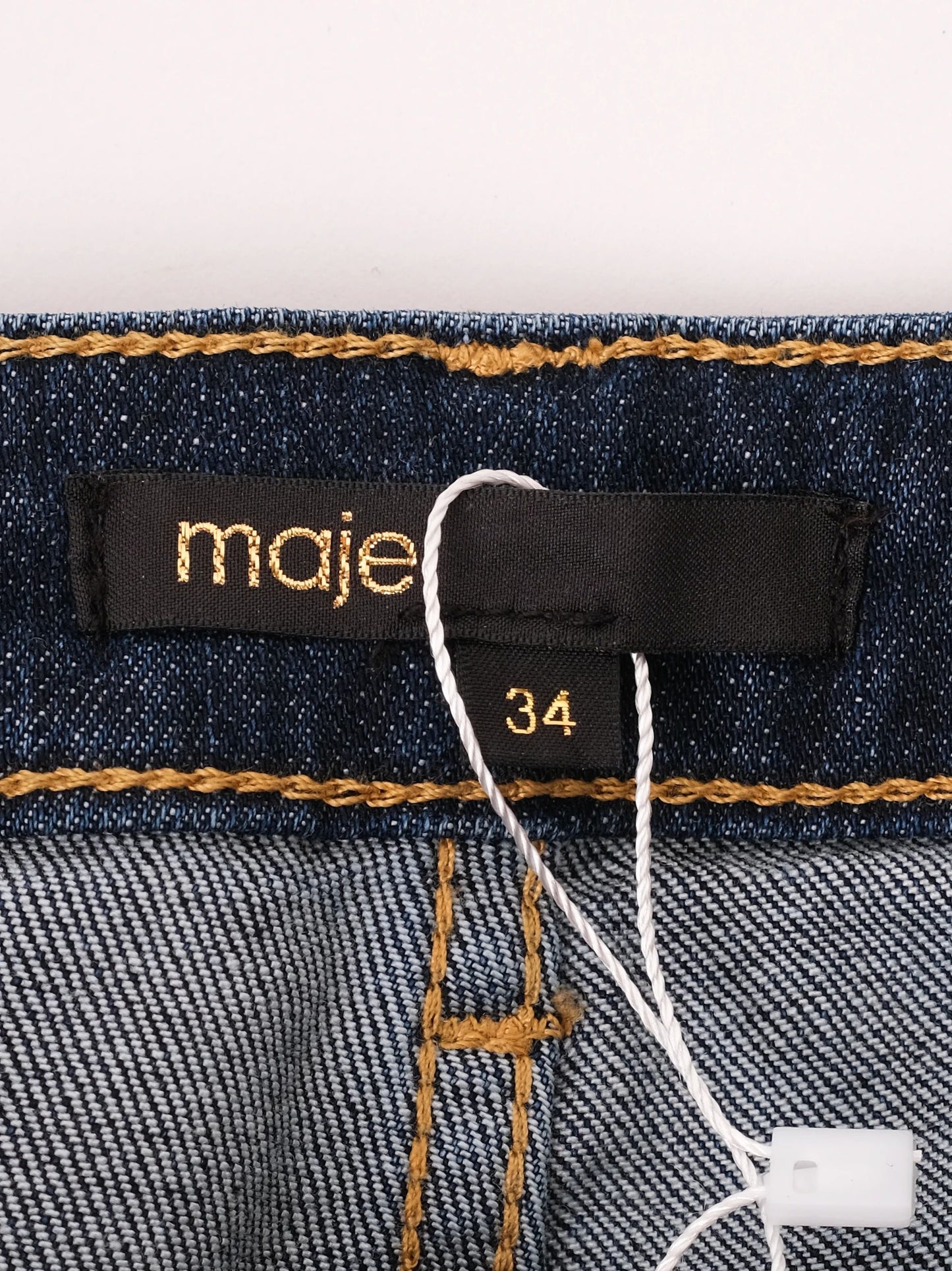 maje blue cotton jeans size xs excellent condition