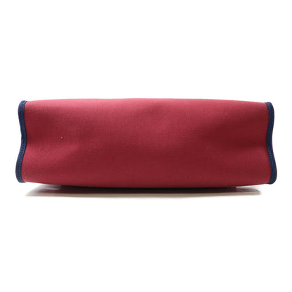 Hermes Canvas Herbag Silver Hand-handed Bag For Shoulder And Back Red/blue 2way Shoulder Bag Re