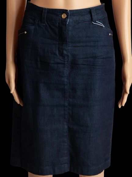 Trussardi Blue Denim Skirt Size M Good Condition Women