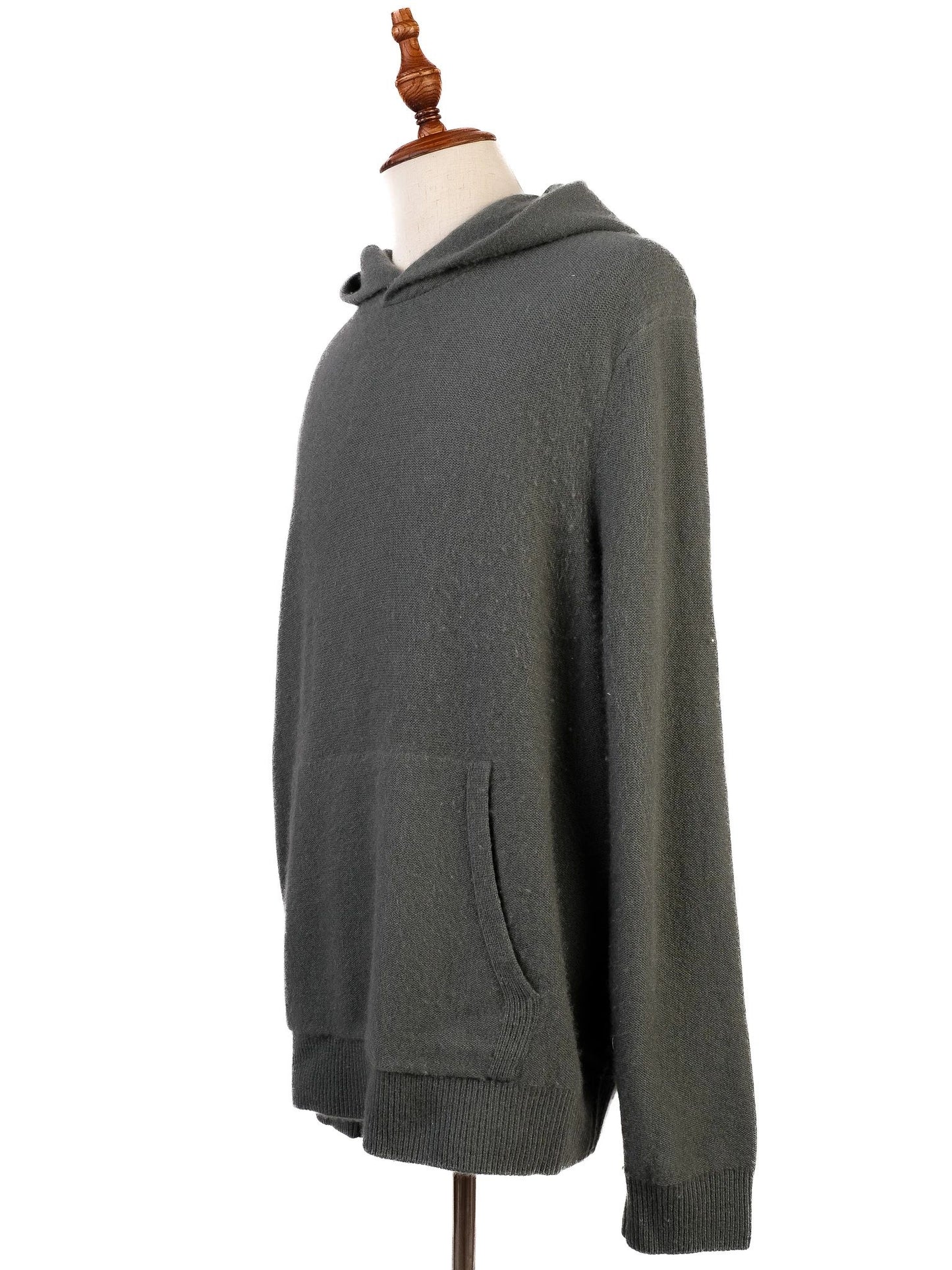 excellent vince green cashmere hoodie size xl for men