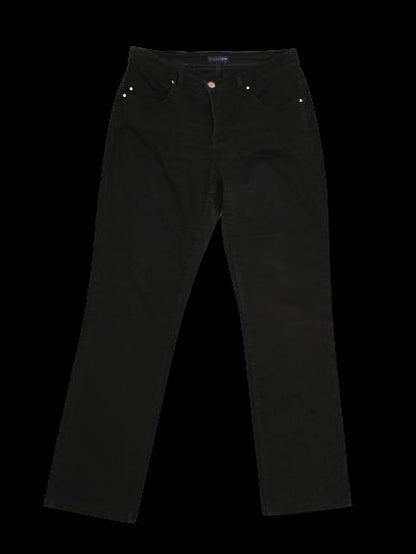 Excellent Trussardi Black Women’s Pants Size M Cotton Natural