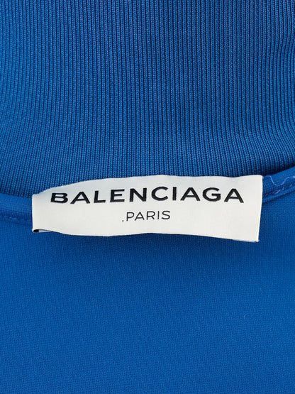 Excellent Balenciaga Blue Zip-Up Jacket Size S Women Viscose