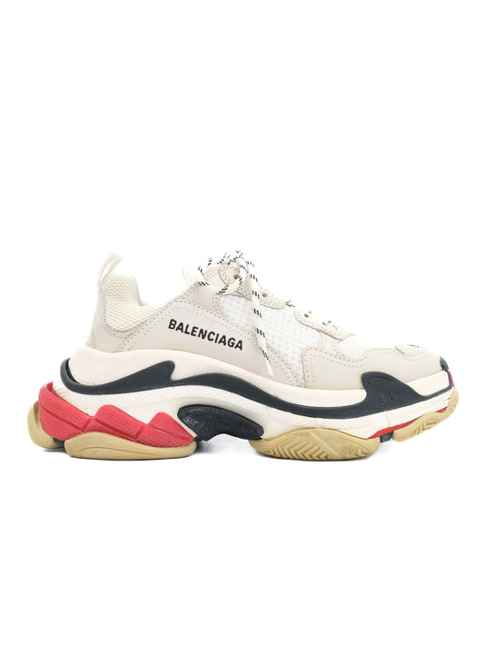 Excellent Balenciaga Triple S Sneakers Gray Textile Size 39 Women