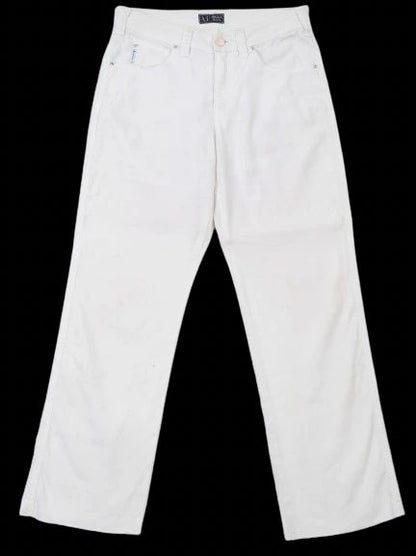 Excellent Armani Jeans White Cotton Size M Women's Jeans
