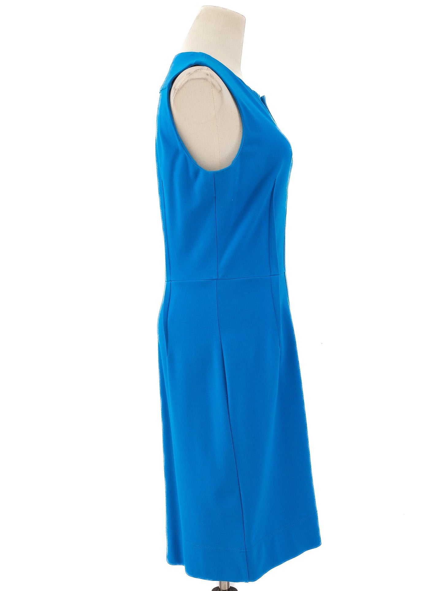 excellent diane von furstenberg blue sleeveless dress size m