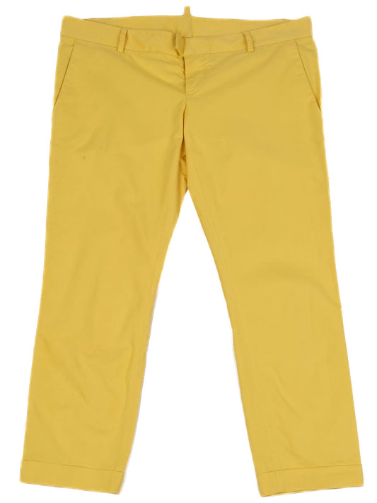 Excellent Dsquared2 Yellow Pants Size M Made in Italy