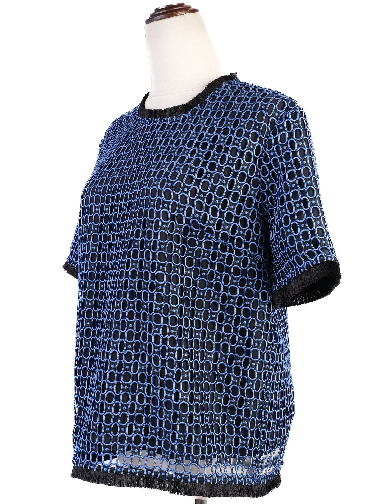 sportmax excellent condition blue polyester women's top size m
