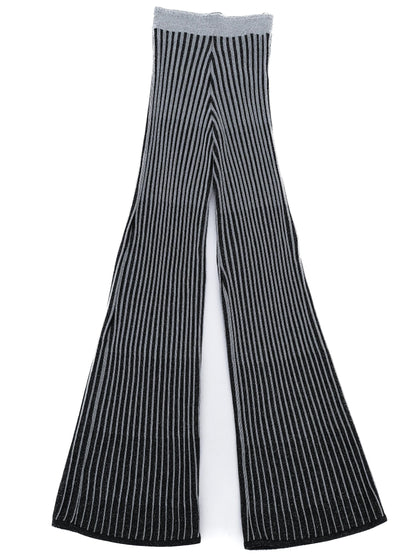 Excellent Balmain Black Gray Striped Sweater Size S for Net-A-Porter