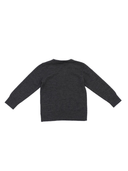 Perfect Dior Gray Wool V-Neck Sweater for Kids Size 5