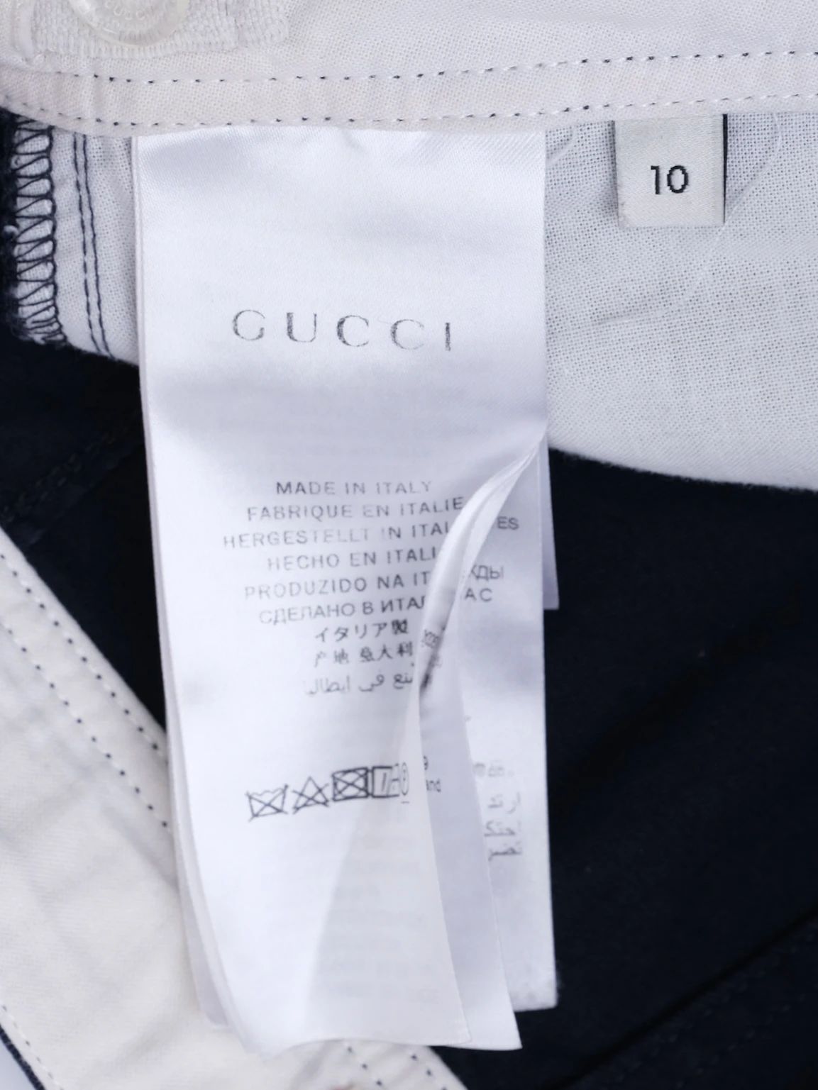 excellent gucci blue cotton t-shirt for kids size 10