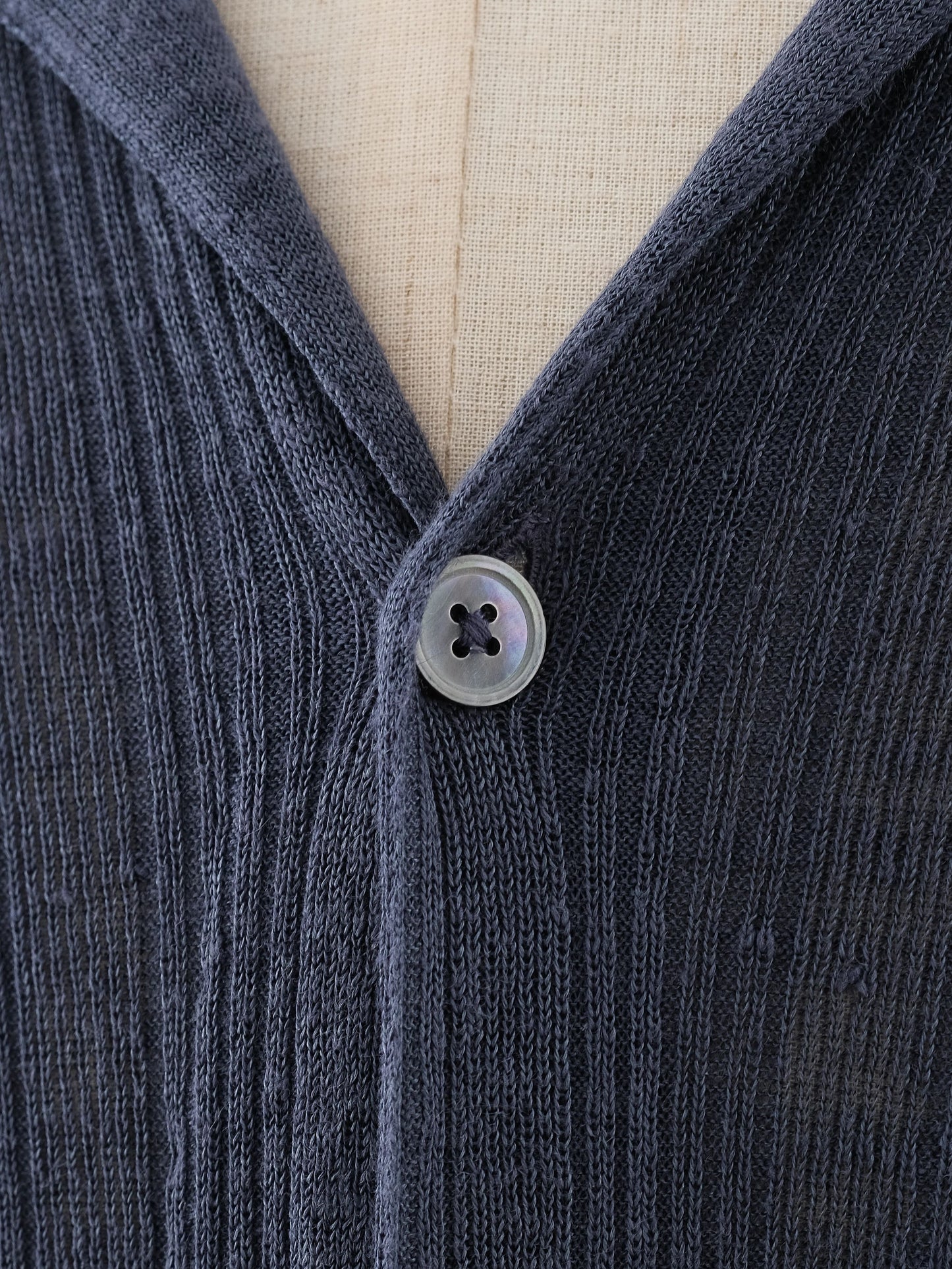 hermes men's silk button-up shirt blue size l excellent condition