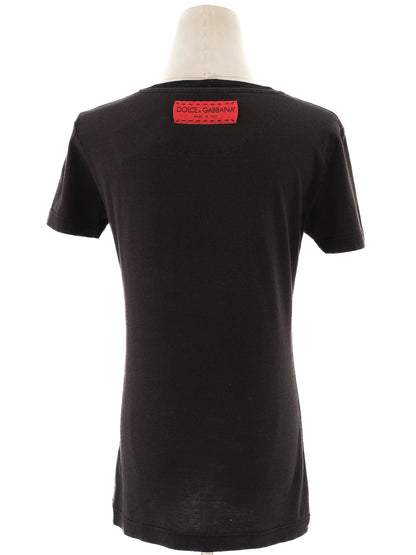 Excellent Dolce & Gabbana Black T-shirt Size S D&G LOVE IS LOVE