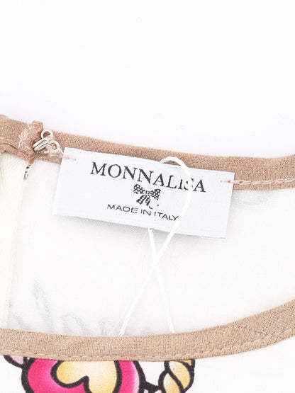 Excellent Monnalisa White Cotton Dress Size 10 for Kids