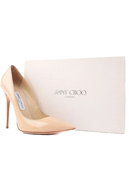 Average Jimmy Choo White Leather High-Heeled Shoes Women