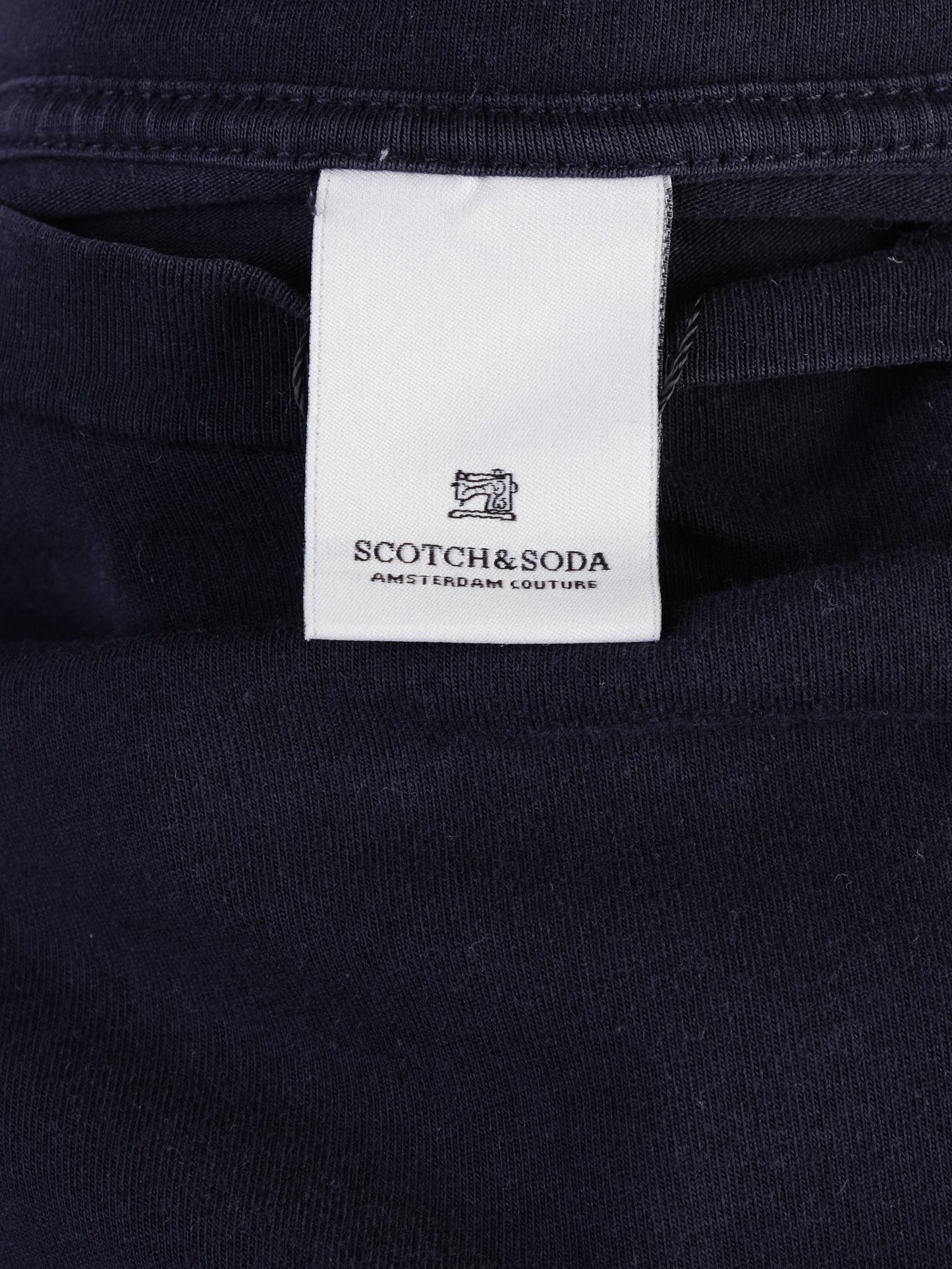 excellent scotch&soda men's blue t-shirt size xl elastane