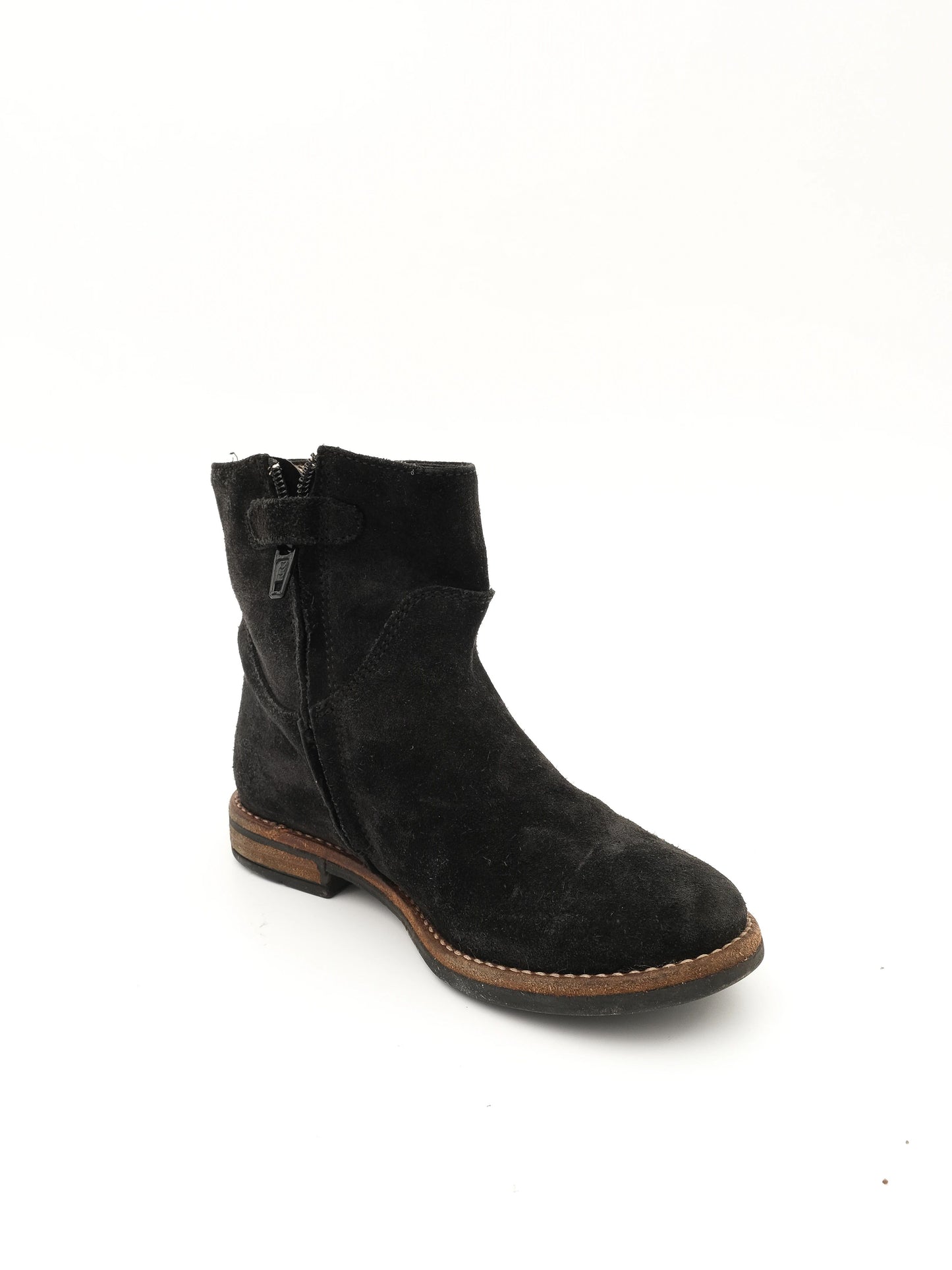 excellent bonpoint black leather ankle boots for kids size 28