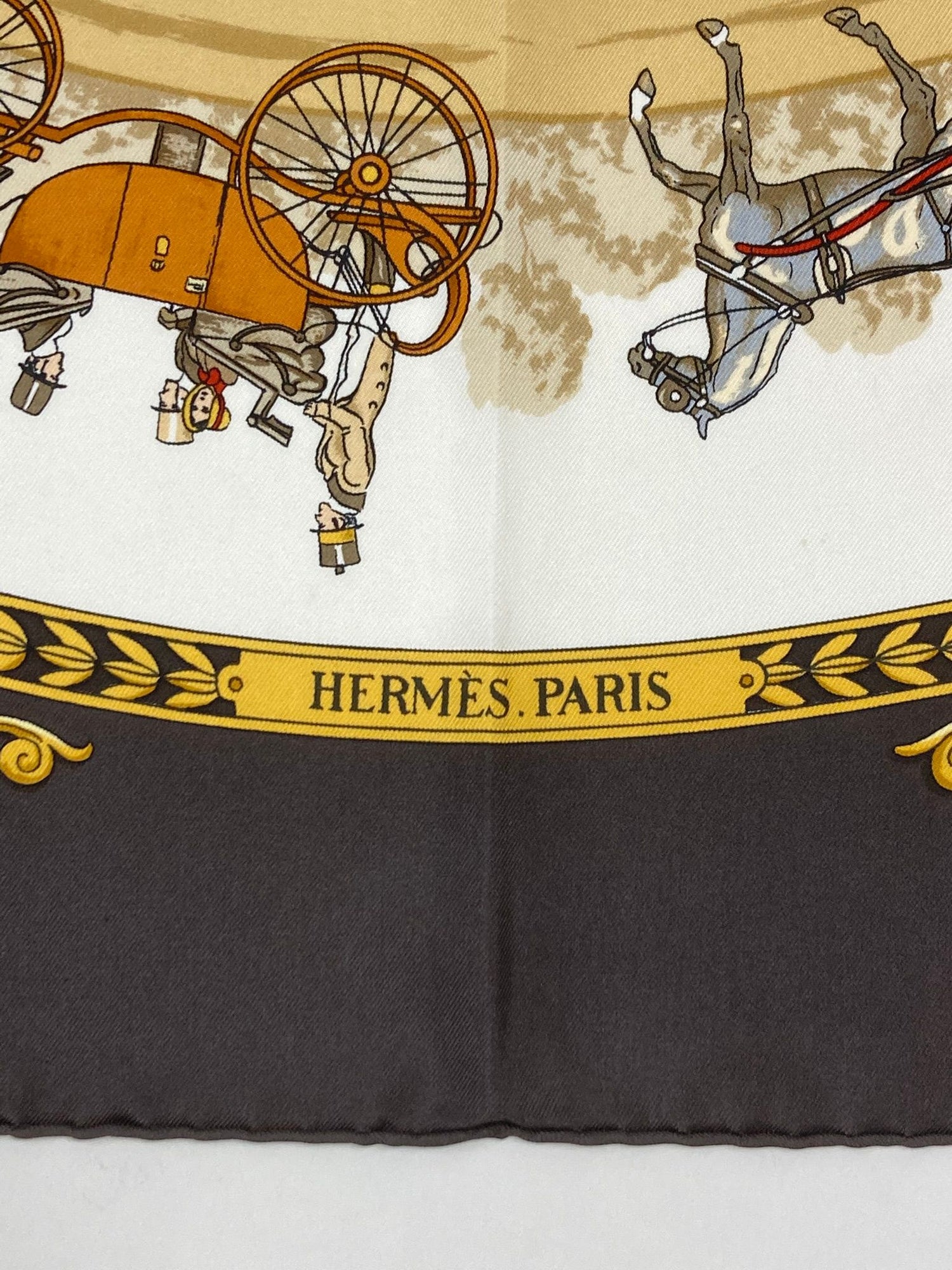 Hermes La Promenade de Longchamps Silk Scarf, 90