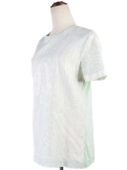 Excellent Roberto Cavalli Green Silk Shirt Size M Women