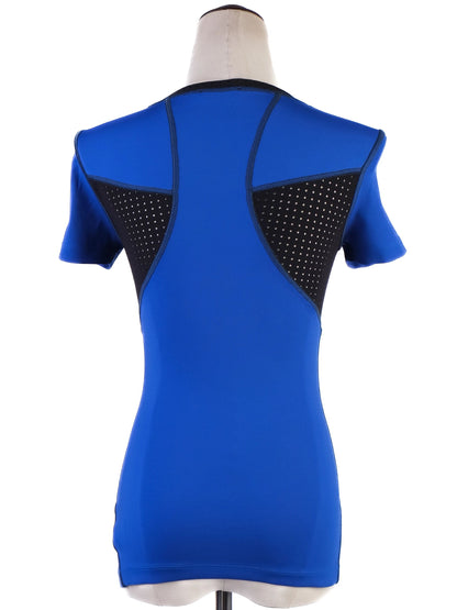 Excellent Fendi Blue Athletic Top Size S with FENDI ROMA Design