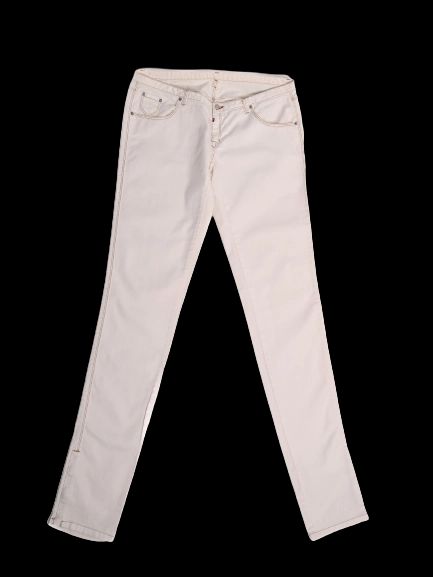 dsquared2 women's white cotton jeans size s excellent condition