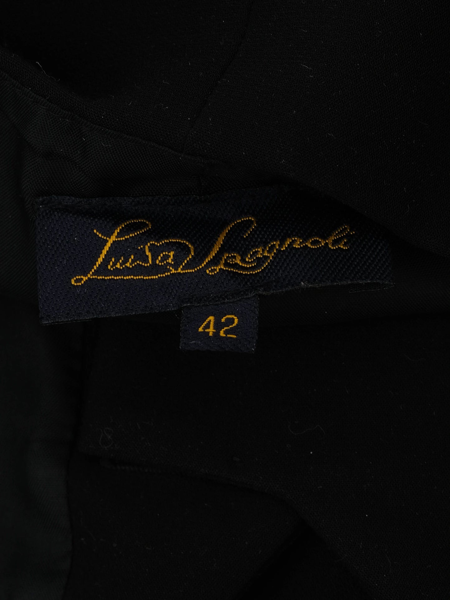 excellent luisa spagnoli black high-waisted pants size l