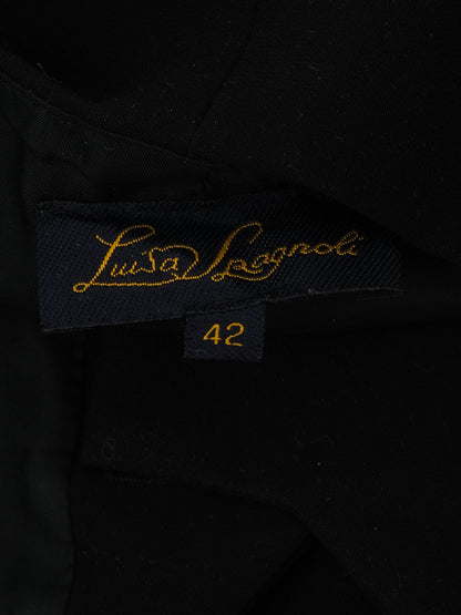 Excellent Luisa Spagnoli Black High-Waisted Pants Size L