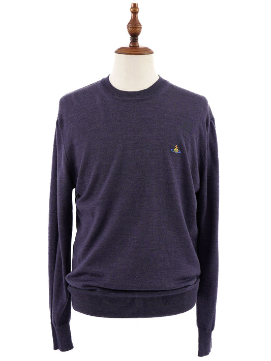 Excellent Vivienne Westwood Men's Blue Wool Sweater Size L
