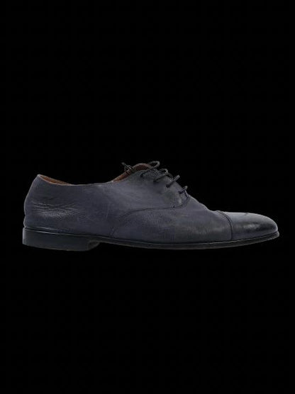 Good Doucal's Blue Leather Cap-Toe Dress Shoes Size 41