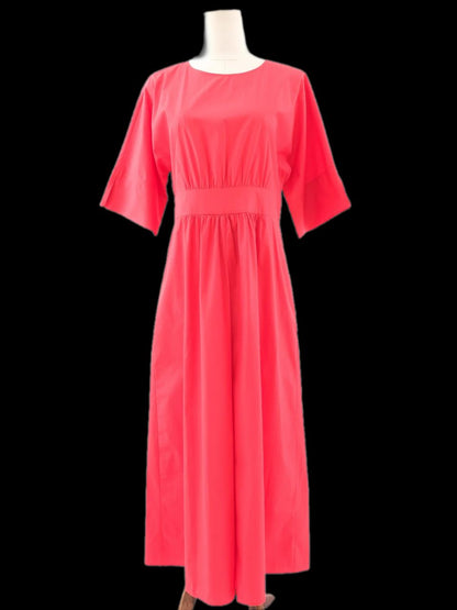 Excellent Max Mara Red Long Sleeve Dress Size L Polyester