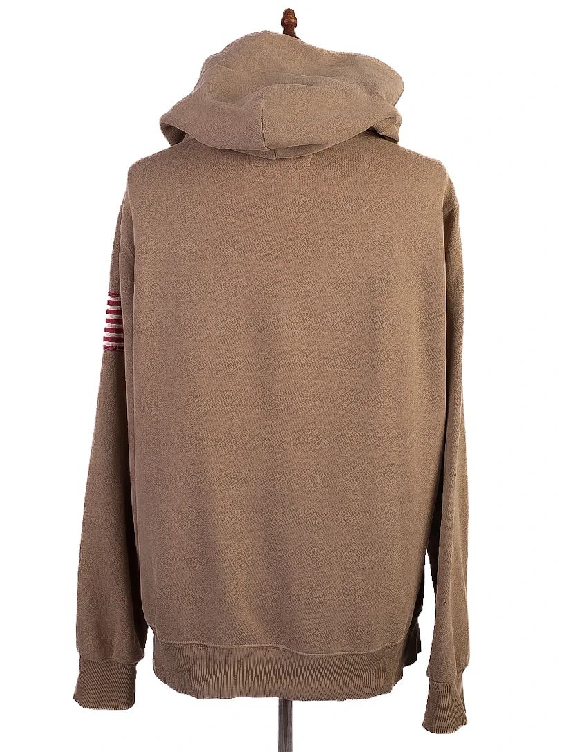 excellent ralph lauren orange hoodie men's size s with american flag patch
