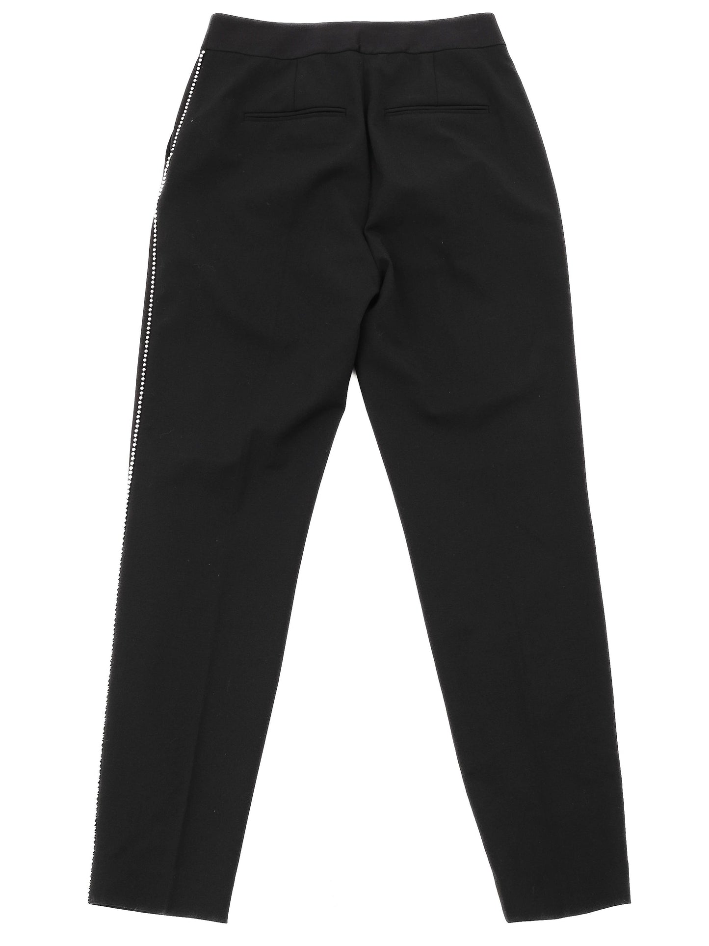excellent alexander wang black wool pants size xs with stud details
