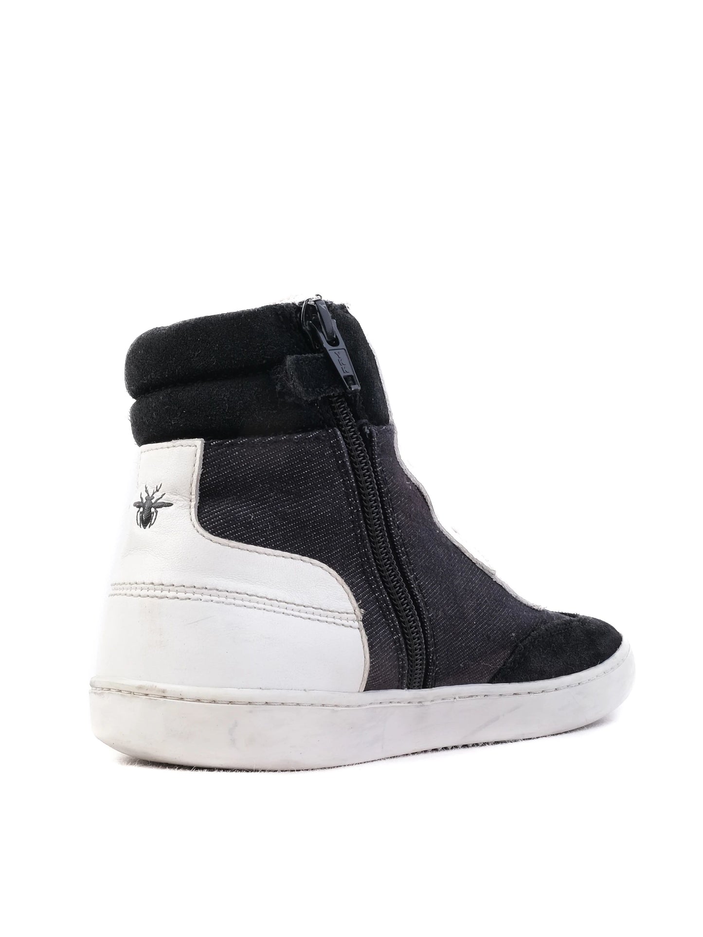 excellent dior high-top sneakers black fabric size 33 for kids