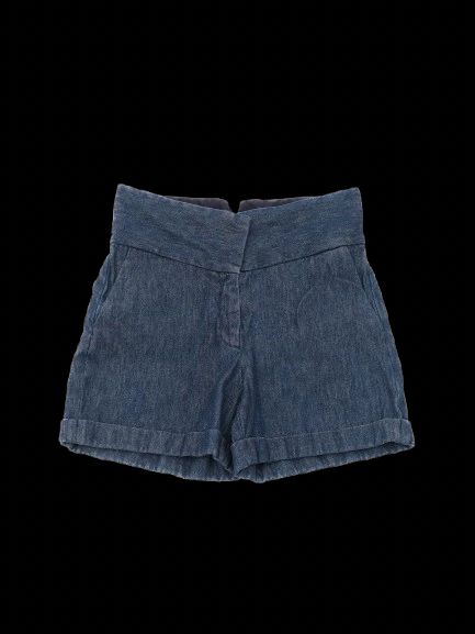 excellent maison margiela blue denim shorts size m high waist