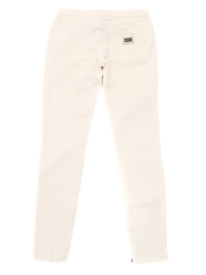 Excellent Dolce & Gabbana White Jeans for Kids Size XS
