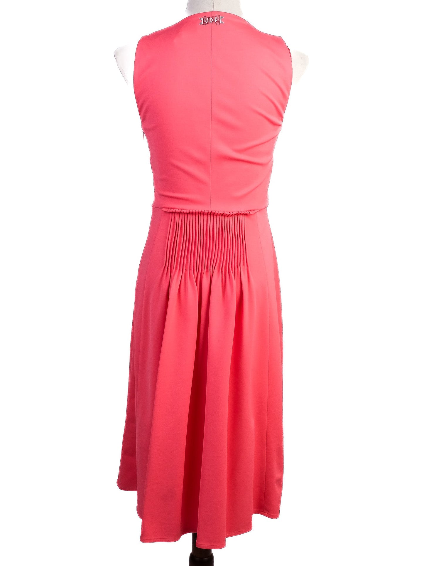 excellent vdp pink sleeveless dress size l with pockets & details