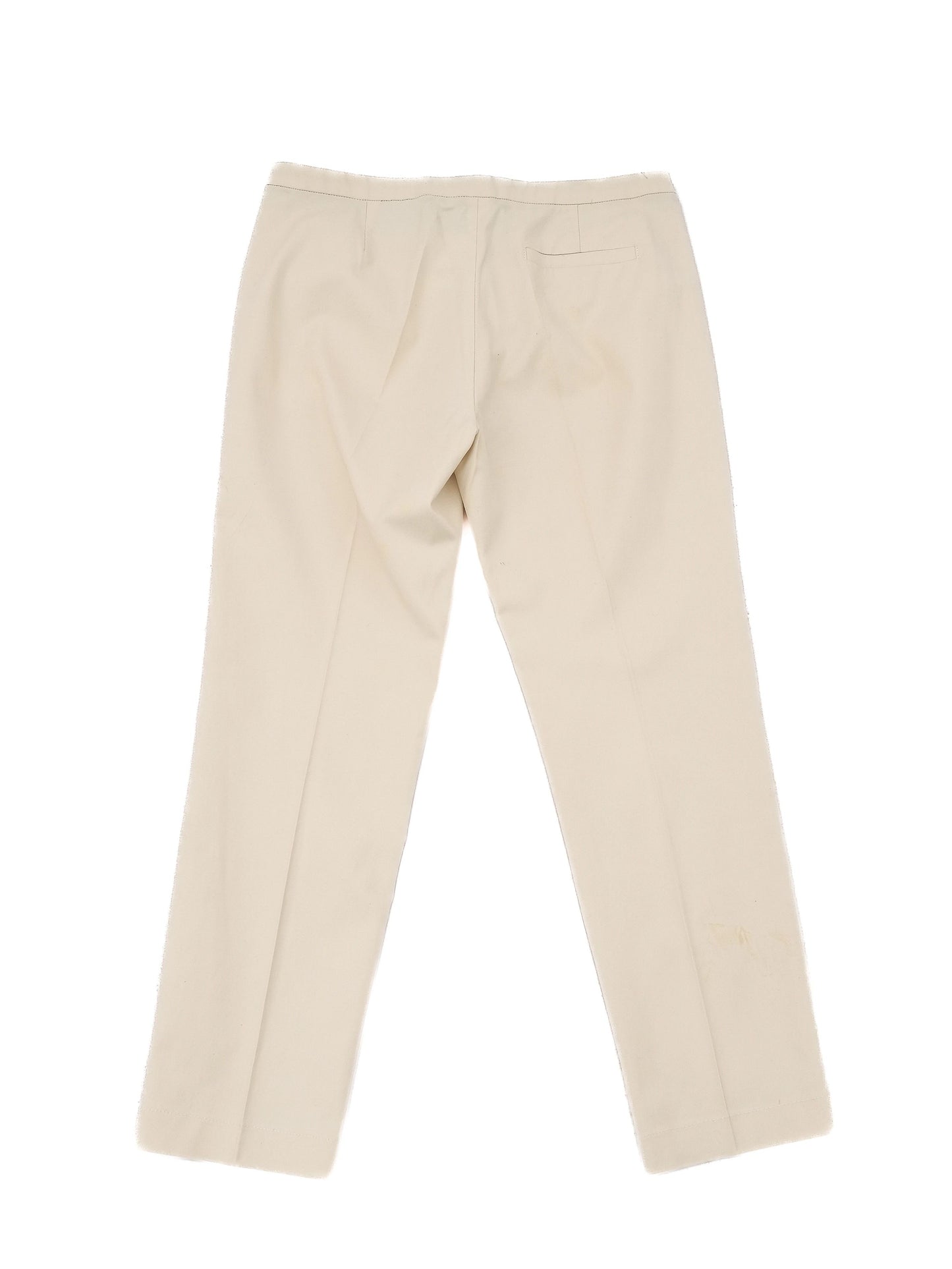 perfect maxco white pants with black belt for women
