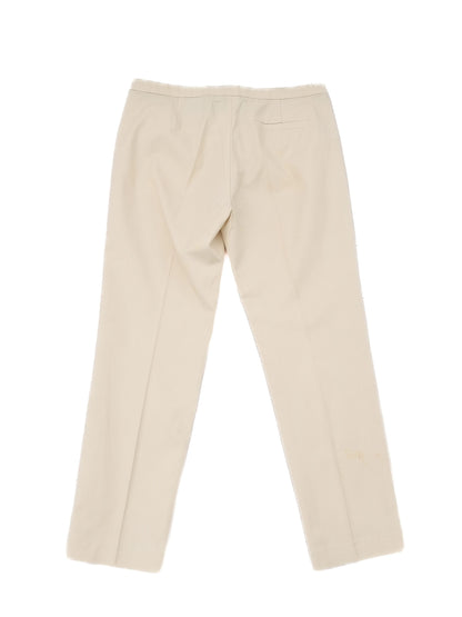 Perfect MaxCo White Pants with Black Belt for Women