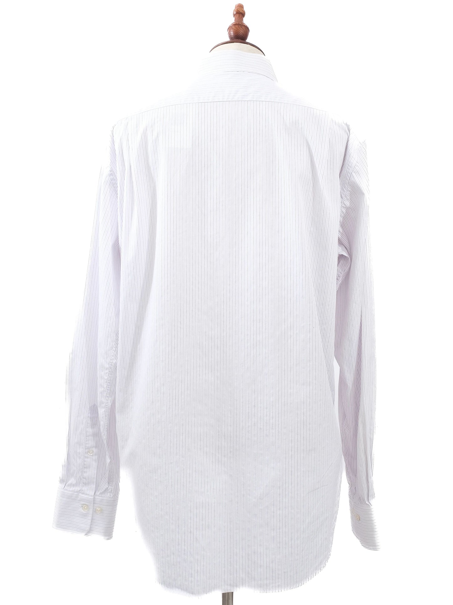 excellent pal zileri striped dress shirt xl cotton natural