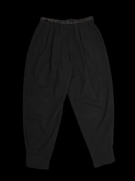 excellent prada black wool pants with adjustable ankle straps
