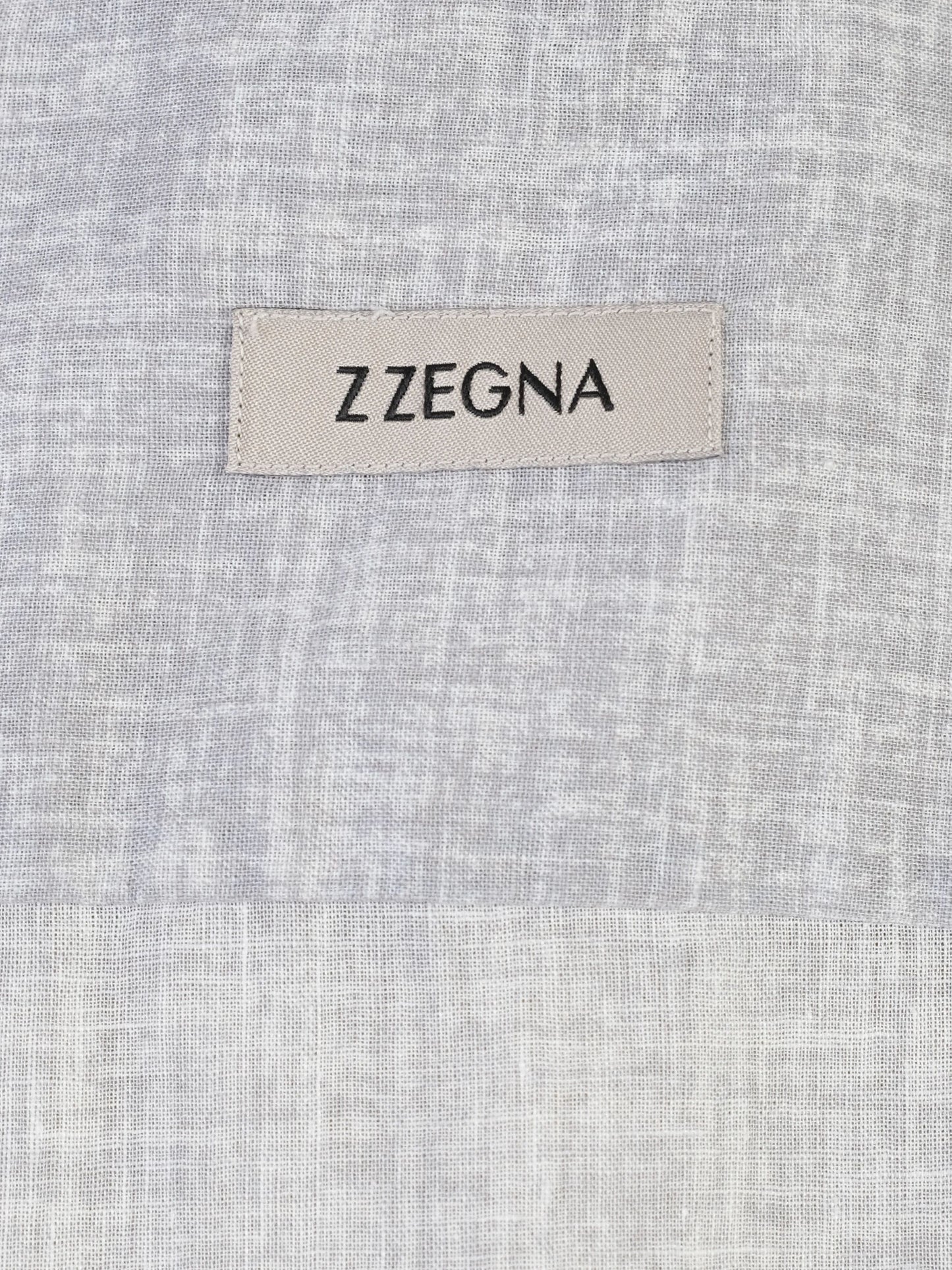 ermenegildo zegna gray long-sleeve button-up shirt excellent condition