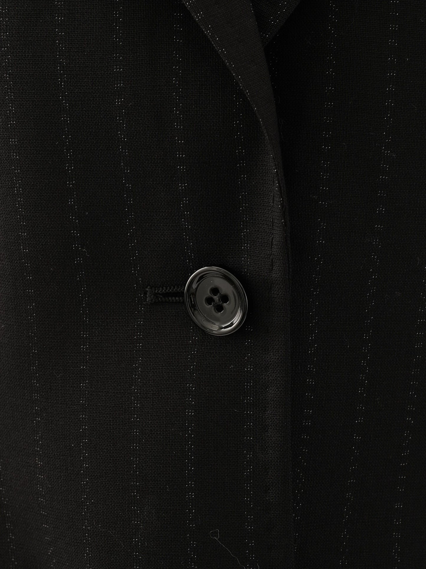 excellent dolce gabbana black pinstripe suit size l women viscose