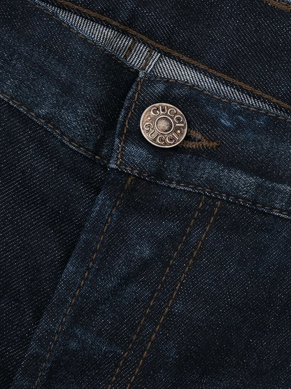 Excellent Gucci Blue Cotton Jeans Size XXL for Men