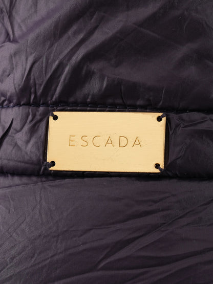 Excellent Escada Blue Nylon Winter Coat Size M