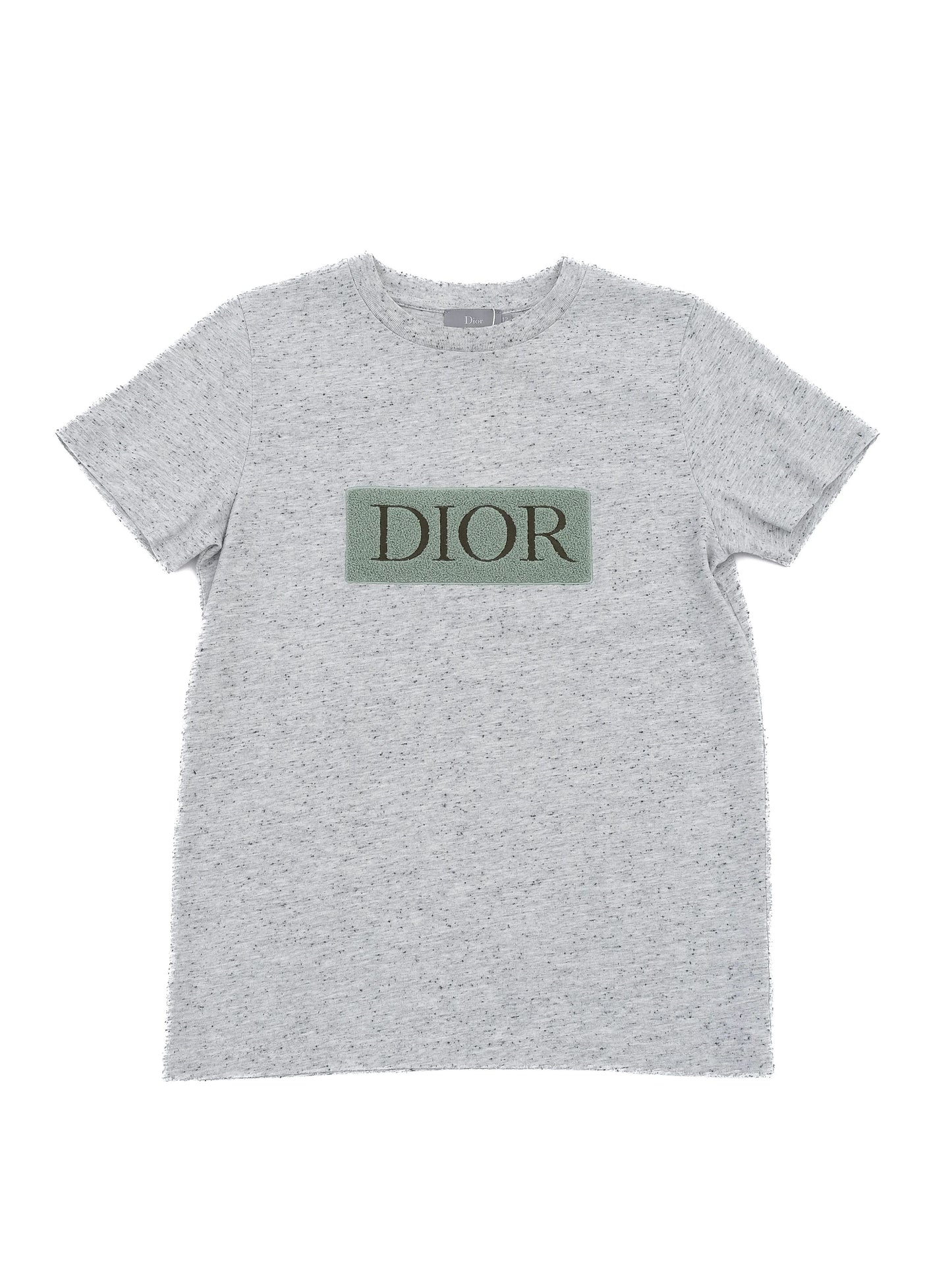 excellent dior gray polyester t-shirt size 12 for kids