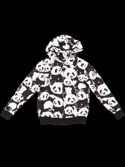 excellent dolce gabbana kids panda hoodie black white size 10