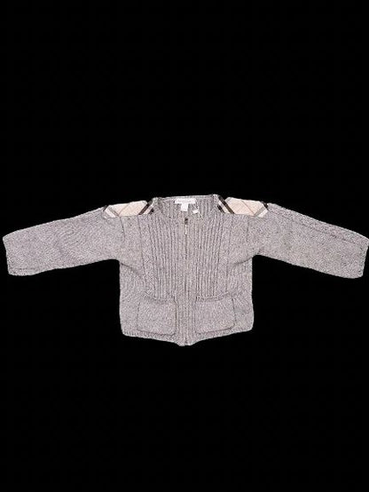 Excellent Burberry Gray Knitted Sweater for Kids Size 12 Months