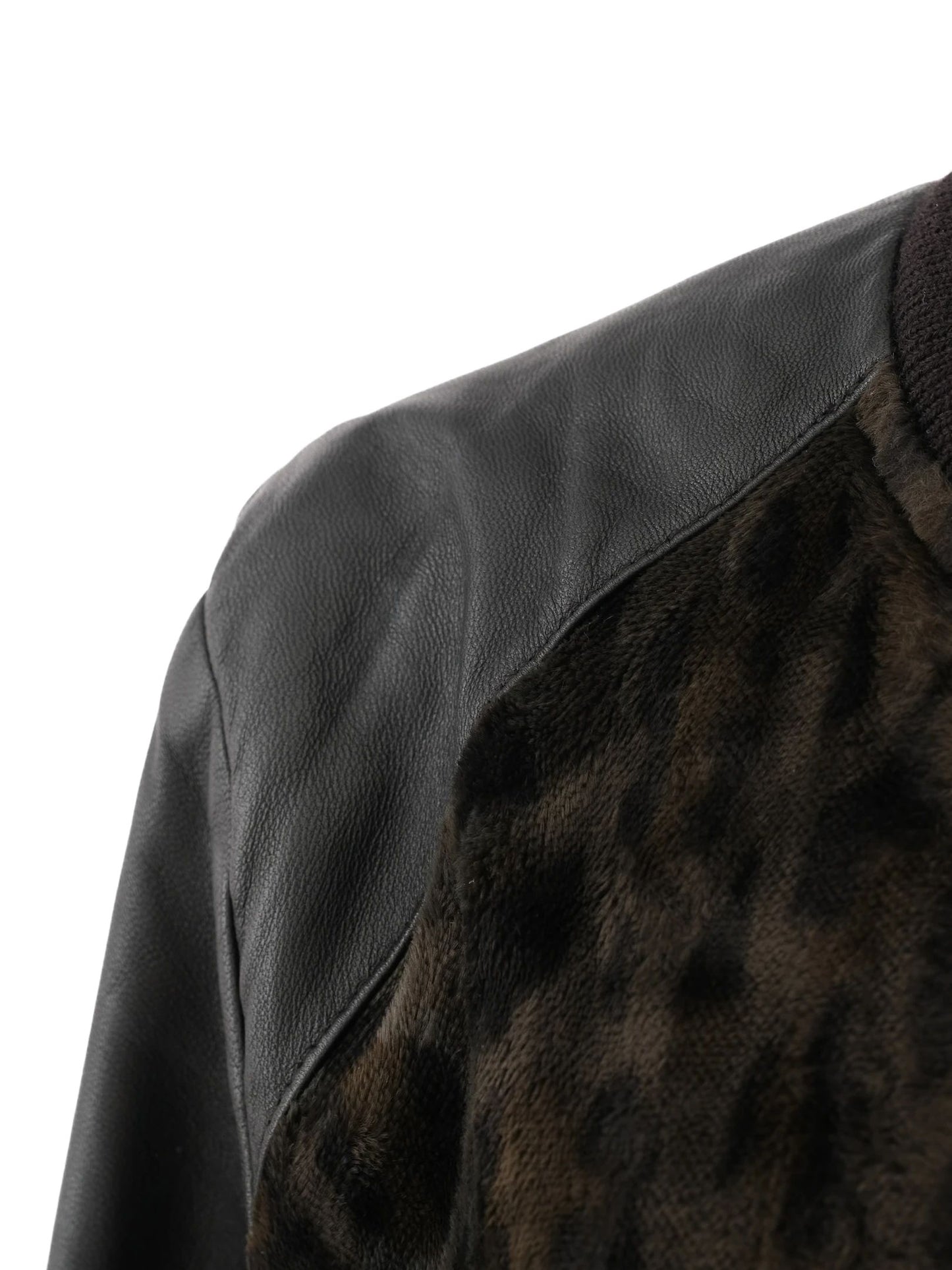 excellent the kooples black leopard print bomber jacket size m