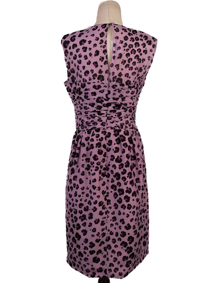 Moschino Pink Silk WomenÕs Dress L Leopard Print Sleeveless