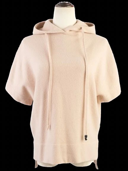 excellent cruciani orange wool hoodie sweatshirt size l